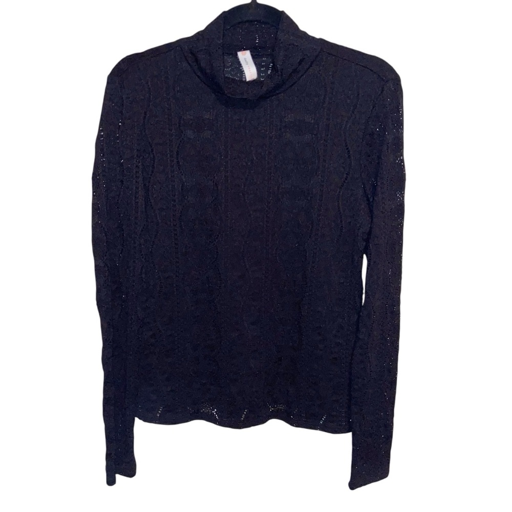 Anthropologie Top Shirt Womens Small  Daily Practice Lace Witchy Whimsigoth Goth